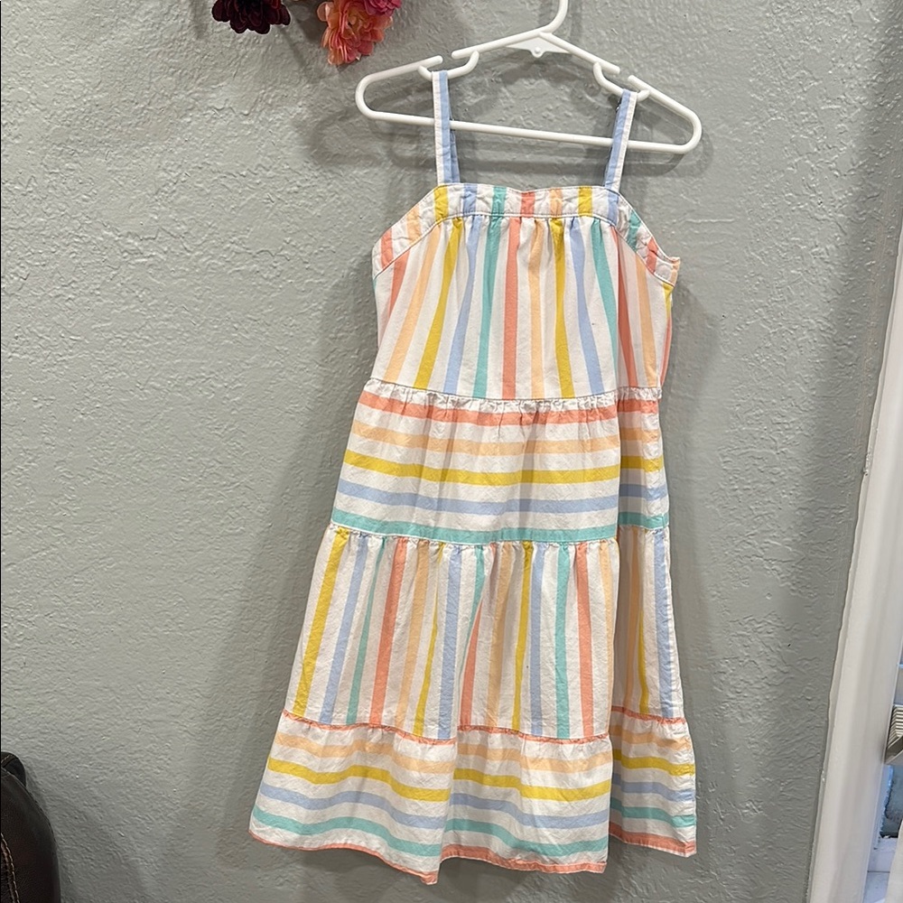 Multicolored striped dress
